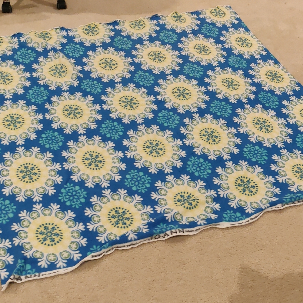 Piece Of Fleece Fabric Remnant Lightweight Warm Y2K Cottagecore Retro Inspired